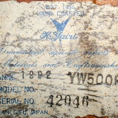 1992 Yairi D 35 YW-500P - Natural+Hard Case image 24