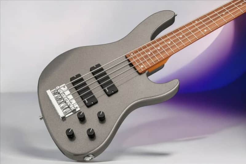 Sadowsky MetroExpress 24-Fret Modern Bass, Morado Fingerboard, 5-String - Solid Silver Metallic High Polish image 1