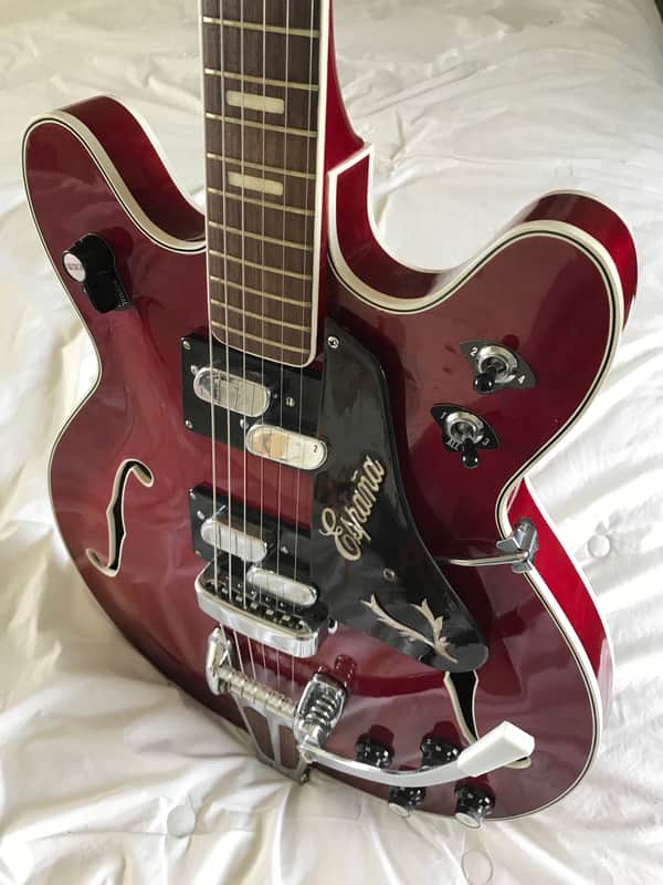 Crucianelli Espana Stereo ES 335, 67-68 translucent red | Reverb