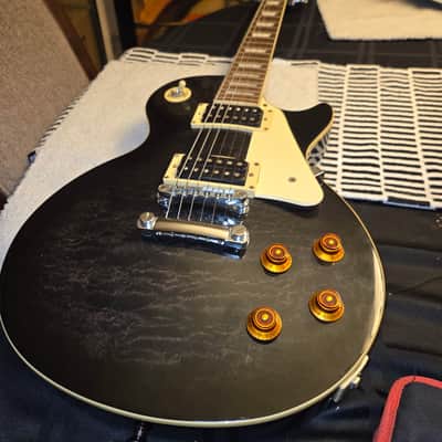 Epiphone 2003 Les Paul Standard Plus Top made in Korea 2003 Trans Black MIK Saein Factory image 1