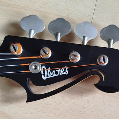 Ibanez 2409B Professional Black Eagle Double Cutaway 4-String Bass with Maple Fretboard 1976- Black image 7