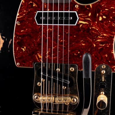 Pre Owned Fender Custom Shop Limited Edition Bow Tie Telecaster Custom Relic Black with OHSC image 4