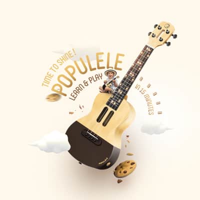 Populele U1 23 Inch 4 String Xiaomi Smart Ukulele with APP Controlled LED Light Bluetooth Connect imagen 2