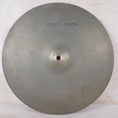 Zildjian 14" Flat Hats Hi Hat Cymbal Pair Vintage 1970s image 2