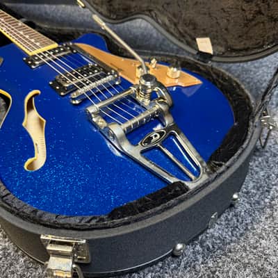 Duesenberg Starplayer TV Blue Sparkle DTV-BLS w/ Hardcase image 11