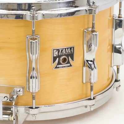 Tama Superstar 8x14 Birch Snare Drum, Natural Maple Finish, 1982 Model, Made in Japan image 3