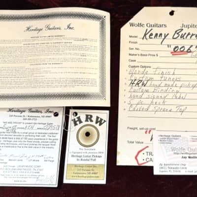 Heritage 'Super KB' - Kenny Burrell - Signature,  2003,  No 6/50, Antique Blond, Hand Signed by Kenny Burrell, Exc + Condition, HSC, Free World Wide Shipping ! image 19