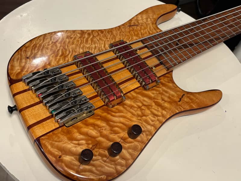 Acacia Matt Friedman Custom 6-String Electric Bass Guitar w/ late 90's - Hand Rubbed image 1