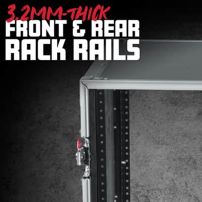 B-Stock Gator Cases G-TOUR Series Deep Audio Road Rack with Heavy-Duty Casters and Tour Grade Hardware, 24" Rackable Depth, 16U (G-TOUR 16U CAST) image 4