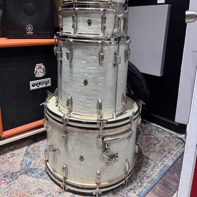 WFL - 1950s Buddy Rich, Super Classic 4-Piece Drum Set, Complete! 22", 16", 13", 5.5x14", WMP w/All Nickel Hardware and Stands. Immaculate! image 4