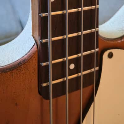 Naturally Relic'd 1959 Danelectro 3412 Short-horn Bass and Hardcase image 19