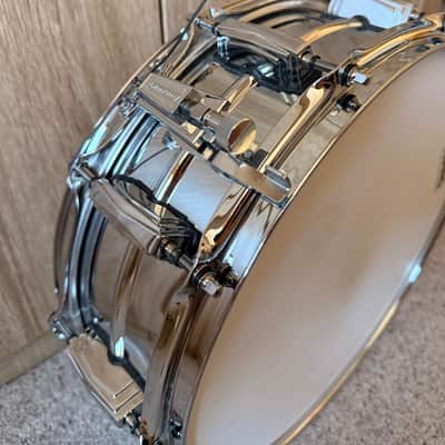 Ludwig LM400 Supraphonic 5x14" 10-Lug Aluminum Snare Drum 1985 - Present - Chrome-Plated image 4