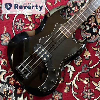 GrassRoots by ESP G-VP-46B Viper Bass 4-String Black SG-Style w/ Soft Case image 1