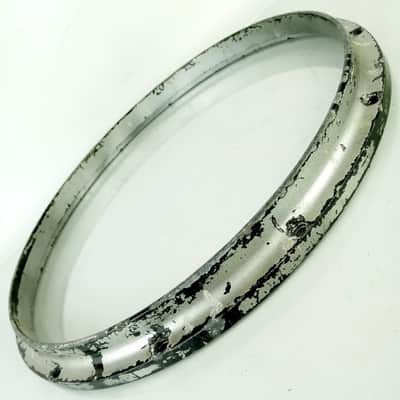 Ludwig 14"Coliseum Twin-Channel Die-Cast Rim/Hoop 12Lug Snare Drum Batter Alum80 image 4