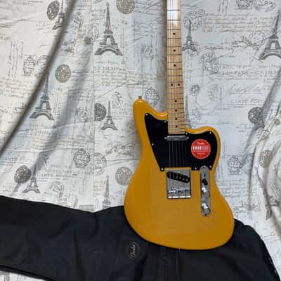 2021 Squier Paranormal Offset Telecaster Butterscotch Blonde NEVER OWNED Excellent Plus Condition Factory Plastic Fender Gigbag image 1