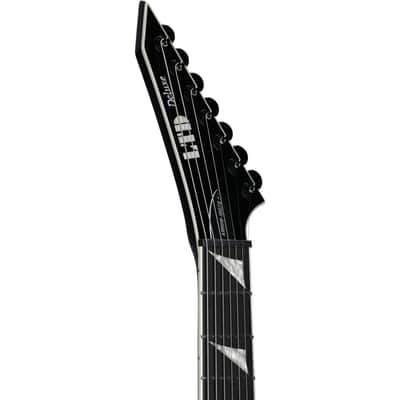 ESP LTD Arrow-1007 Baritone Evertune Electric Guitar, Black image 6