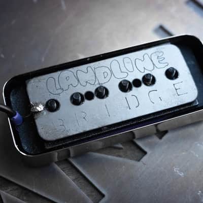 Landline Obelisk P90 Pickup Set - Neck and Bridge - Chrome - Hand Wound in USA image 12