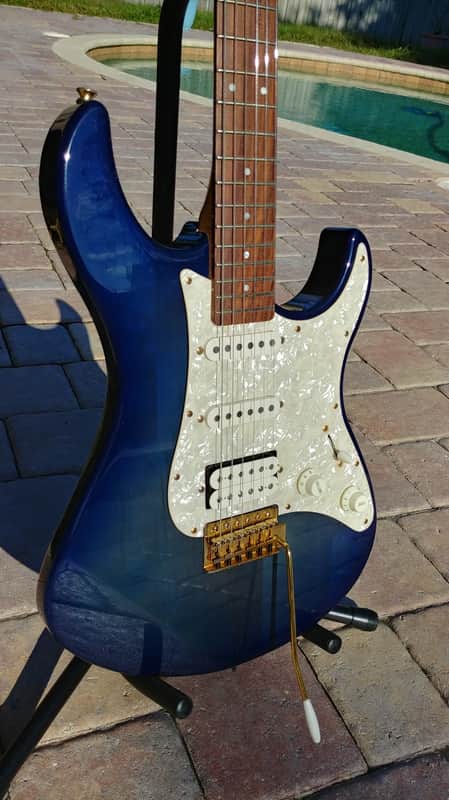 Yamaha Pacifica 312 - 1998 Blue burst w-1990 Pacifica 112 Neck