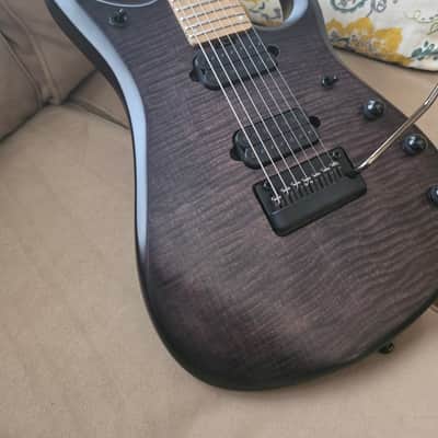 Ernie Ball Music Man John Petrucci Signature JP15-7 2020 - Present - Trans Black Burst Flame image 3