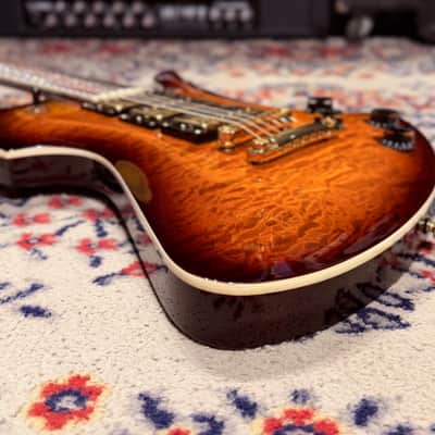 2015 B.C. Rich Mockingbird Pro X Custom Special X3 - Made In Korea - Tobacco Burst AAA Quilted Contoured Top w/ Gold Hardware image 11