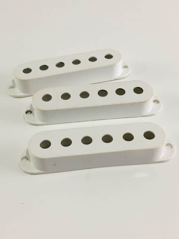 Genuine Fender Pure Vintage Strat Pickup Covers Vintage Electric Relic White USA image 1