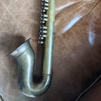 Couesnon Goofus 1924 Unlacquered Brass Queenophone Antique image 24