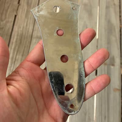 Fender Jazz bass control plate Lefty Left Handed 1999 - Chrome project image 5