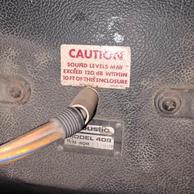 Acoustic Control Corp 320 & 408 Late 70s - Black image 4