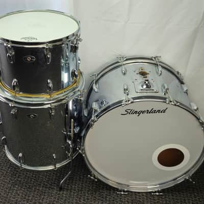 Slingerland Vintage Shell Pack 14x10-16x16-22x14 Late 1970s-Early 1980s - Chrome Over Wood image 1