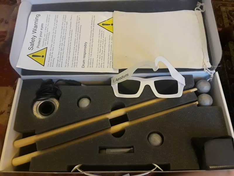 Aerodrums Virtual Drum Kit with Sticks, Pedals, Lamp, and Camera image 2