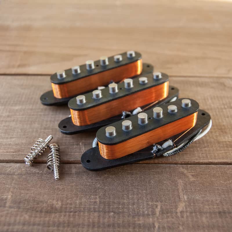 Strat Pickup Set for Strat Guitar HandWound Scooped-Mids II Defter image 1