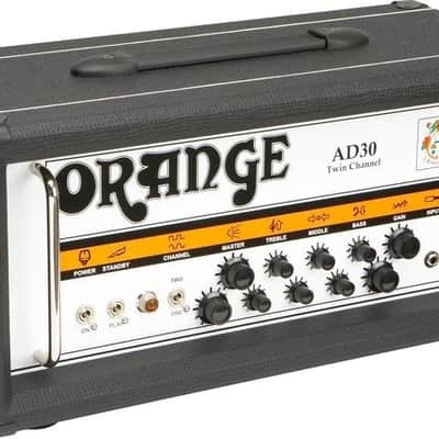 Orange AD30HTC-BK 30 Watt Twin Channel Class A Guitar Amp Head in Black image 1
