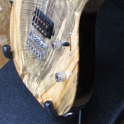 Lipe Guitars Virtuoso 2017 Natural Flame Buckeye Burl image 3