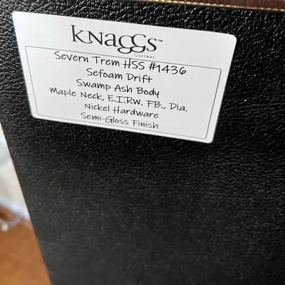 Knaggs Severn HSS 2023 - Seafoam Drift Ash Body Flame Maple Neck image 8