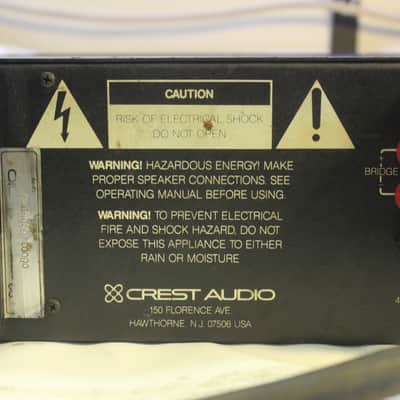 Crest Audio 8001 Pro Series Power Amplifier Finale di Potenza Amplificatore Nero Black image 5
