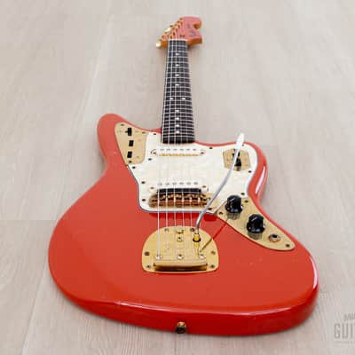2004 Fender Custom Shop Masterbuilt Dennis Galuszka ‘62 Jaguar Fiesta Red + Gold Hardware w/ Case, CoA image 11