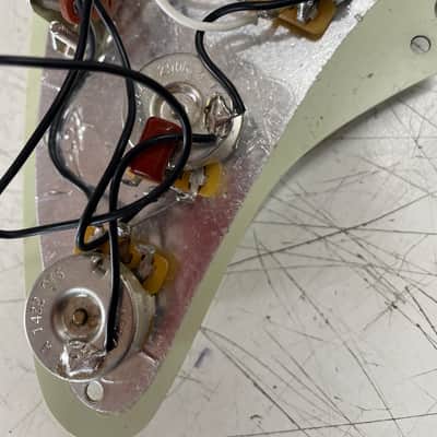 Fender Stratocaster pickguard assembly - Green guard image 5