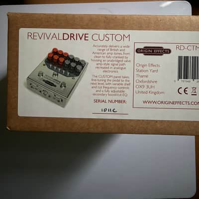 Origin Effects RevivalDrive Custom Ghosting Overdrive with Secondary EQ Controls 2010s - Silver/Orange image 11