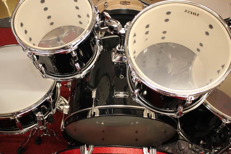 Tama Stagestar ST52H5C 5 Piece Drums Set w/Hardware & Cymbals Black Night Sparkle image 1