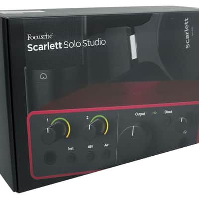 Focusrite Scarlett Solo Studio 4th Gen Recording Interface+Mic+Pop Fillter+Cable image 9
