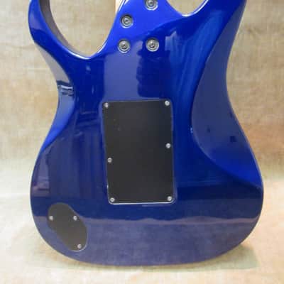 1991 Fender Heartfield Talon II Electric Blue Floyd Rose & Dimarzio's Orig Case Free US Shipping! image 4