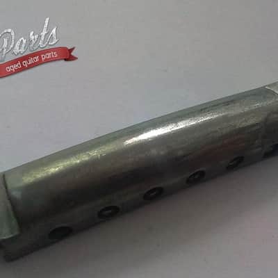Hand aged Gibson Historic PTTP-060 Aluminium Lightweight Tailpiece w/posts, relic, stoptail | 59 Parts image 1