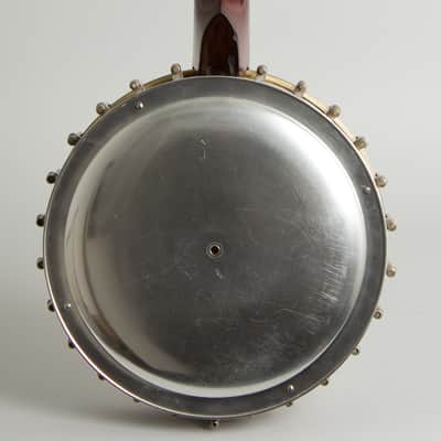 Fairbanks Senator No. 1 5 String Banjo (1905), ser. #23077, brown alligator chipboard case. image 6