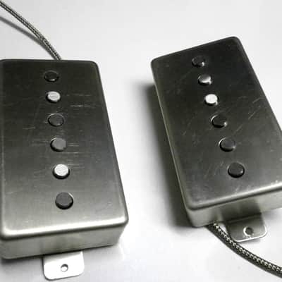 Humbucker Size Hybrid Pickups SET RAW COVER Strat Tone Alnico 5 ROD Magnet Stratocaster Fender PAF Q image 9