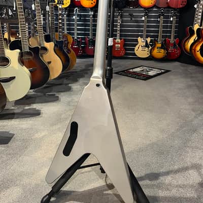 Gibson Dave Mustaine Signature "Rust in Peace" Flying V EXP 2021 - Present - Silver Metallic image 4