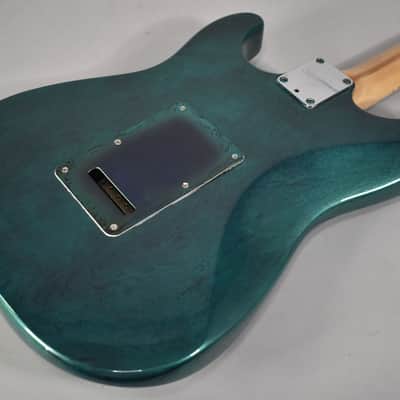 "Fender" Partscaster Stratocaster HH | Green Flame Finish image 14