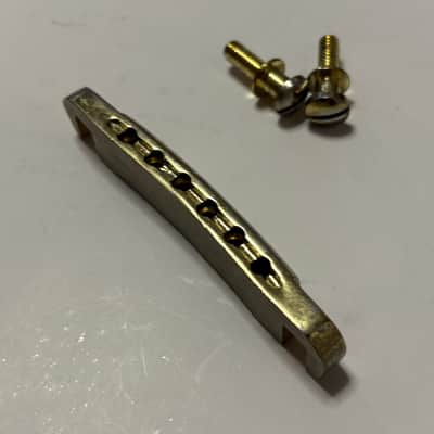 Series 10 Vintage 90s Les Paul Copy Gold natural Aged Bridge Stop Tail Piece image 4