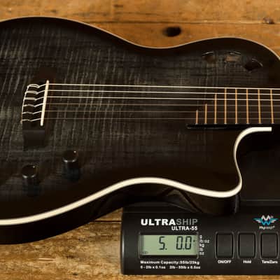 Cordoba Stage Chambered Solid-Top Cutaway Nylon Guitar - Black Burst image 8