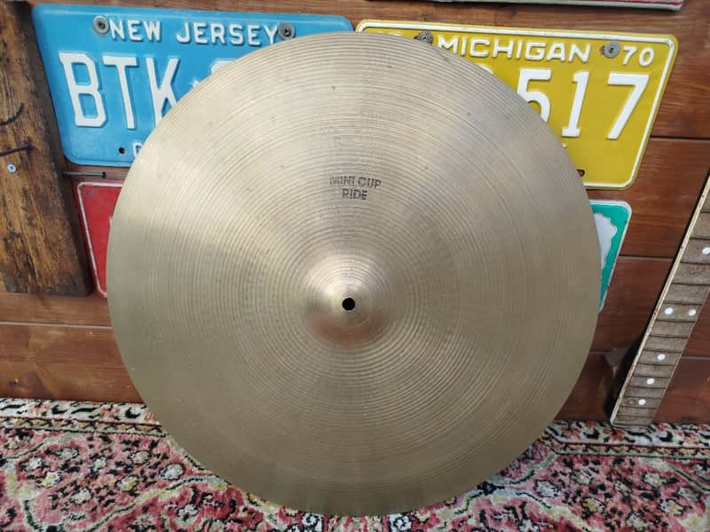 ZILDJIAN A 20” Mini Cup Ride, 1980s. image 1