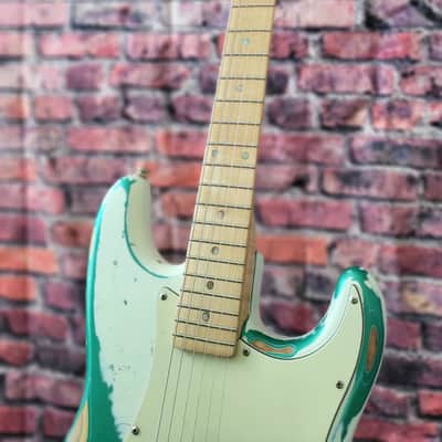 Gaylord Guitars Custom Shop Hummer 2026 - Snow White over Green Machine Metallic image 5